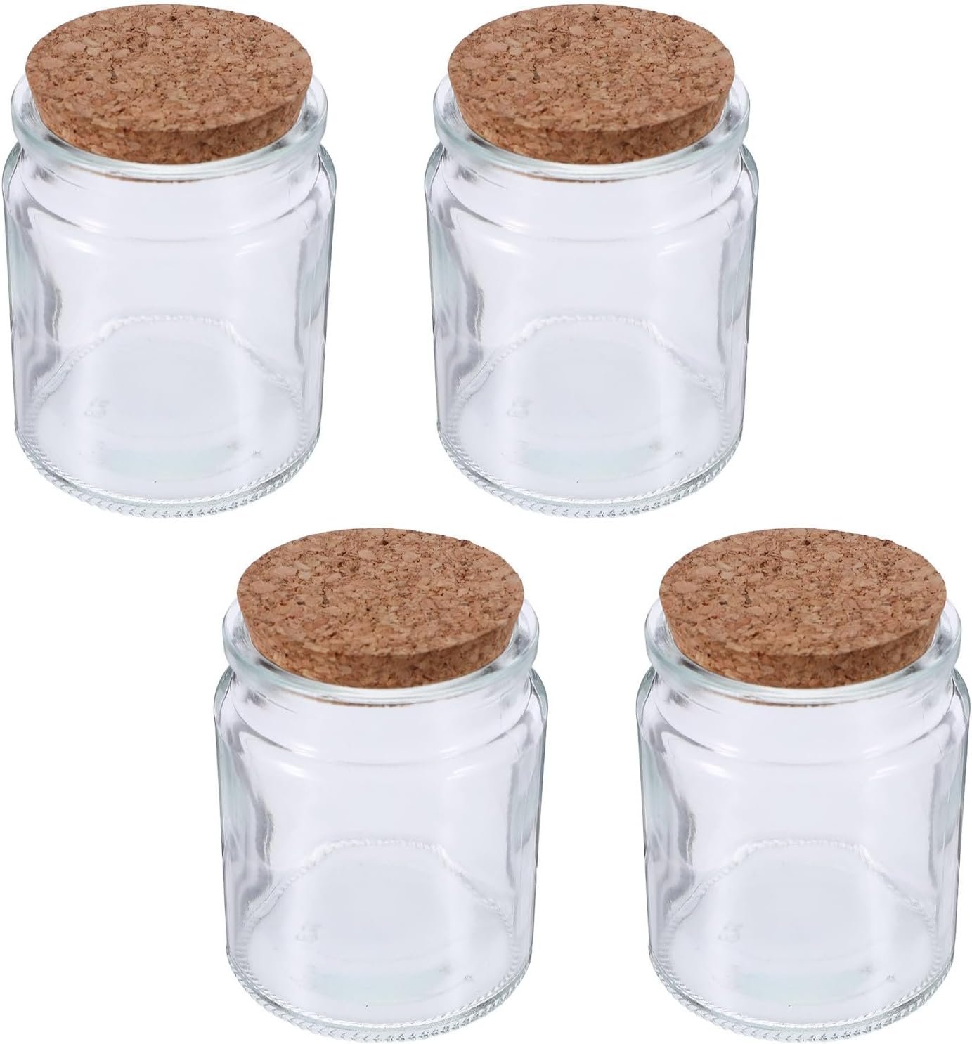 Xmas Bible Verse Glass Jars with Lids 4pcs Inspirational