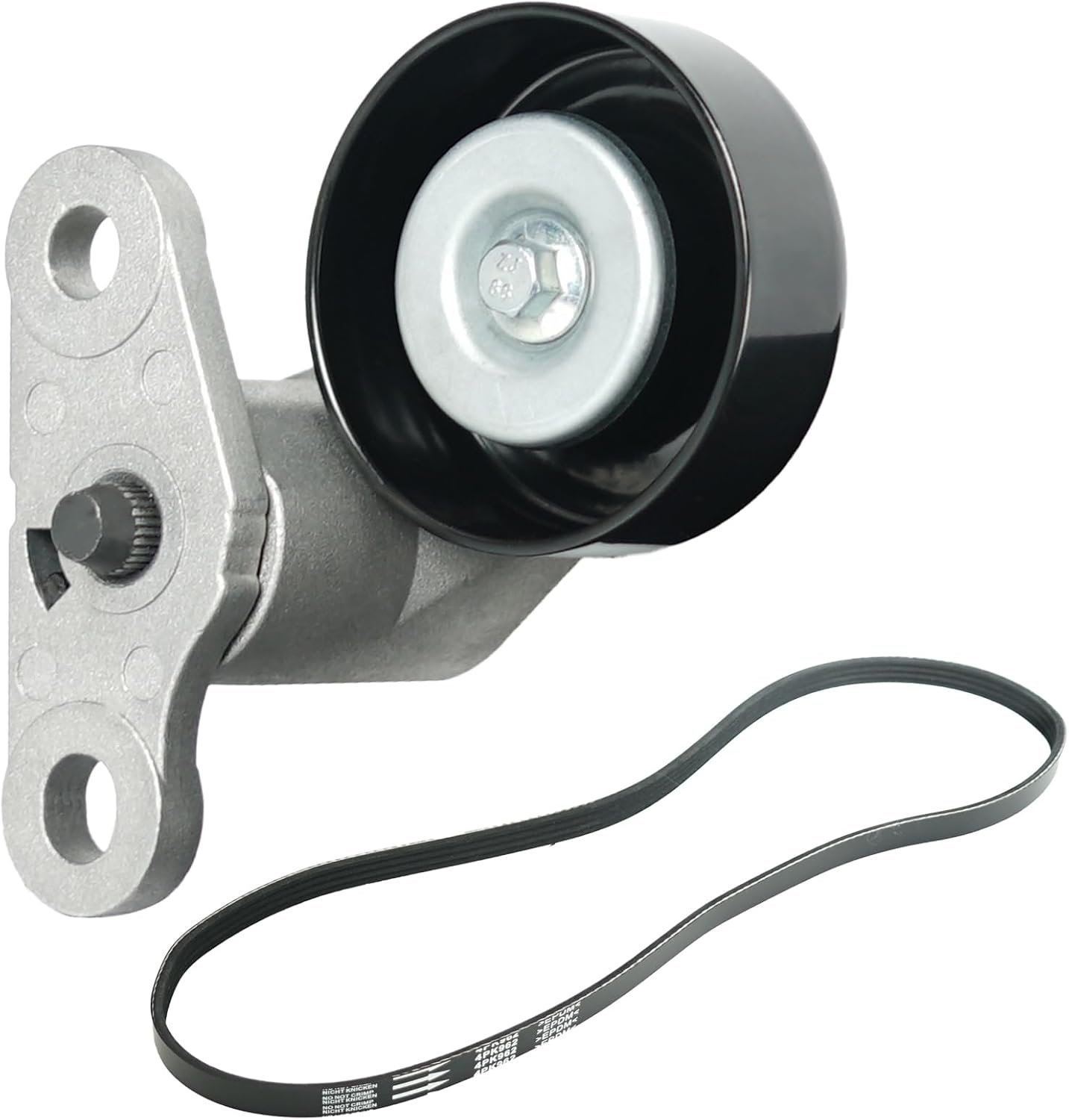 A/C Drive Belt Tensioner Kit Fits for Chevy Silverado 1500 Avalanche Express Suburban Tahoe GMC Savana Sierra Yukon Cadillac Escalade 1999-2008, P/N: 19311139, 38159, ACK040378HD