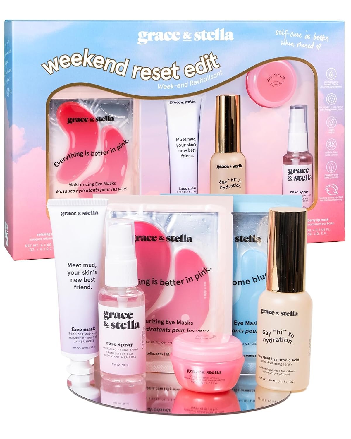 grace & stella Award Winning Skin Care Set – Gift Set for Women