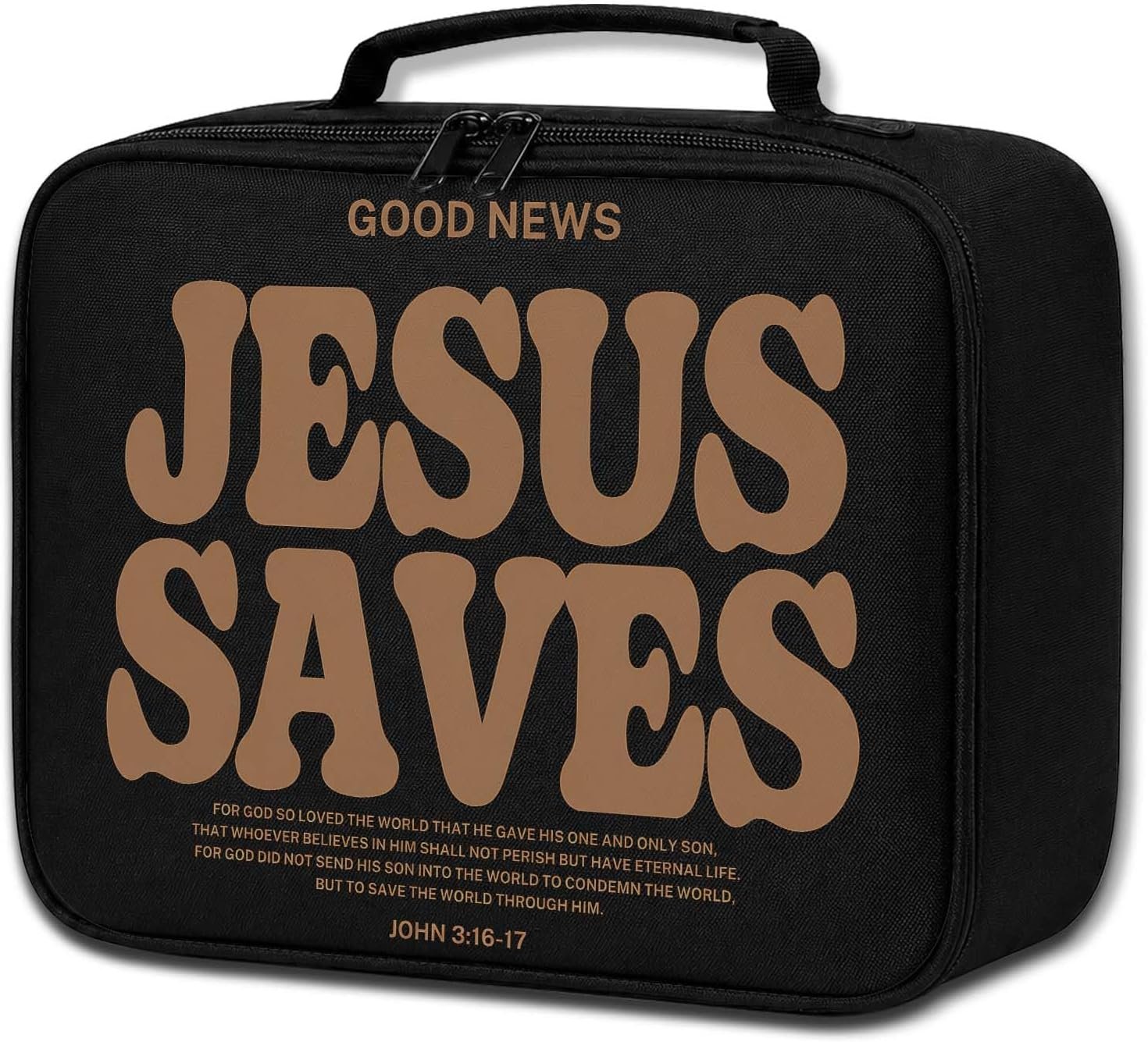 Boho Jesus Christian Lunch Box Bag for Women Men Adults