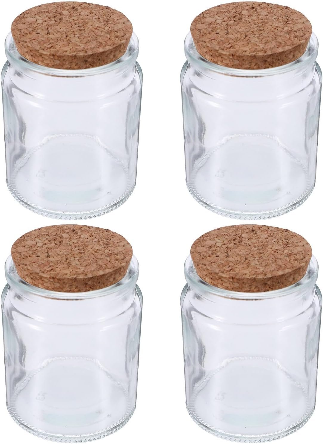 4pcs Glass Container with Lids, Bible Verse Prayer Wish Jar Xmas