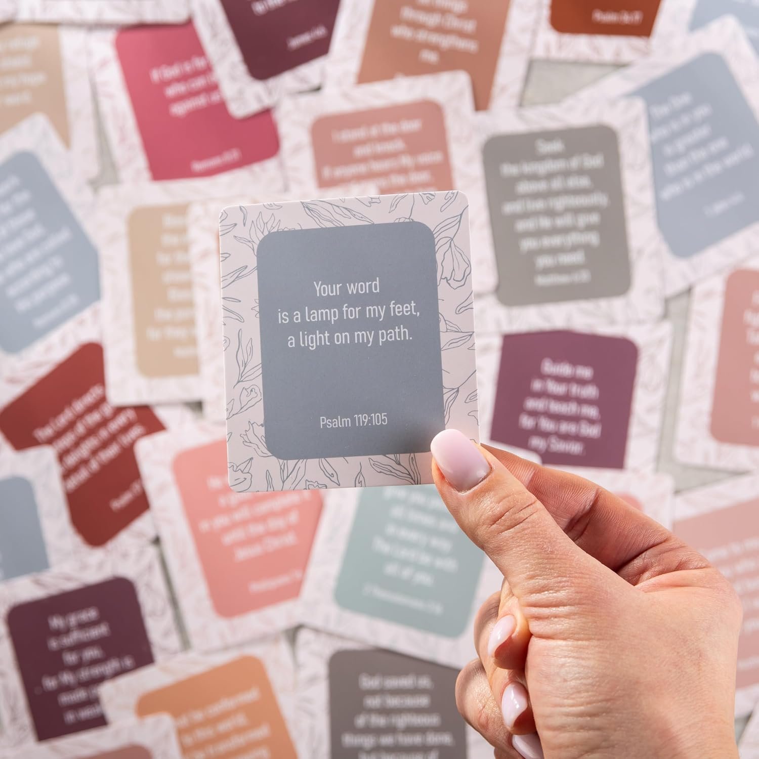 DIVERSEBEE Bible Verse Cards, 60 Unique Prayer Cards (Delicate)