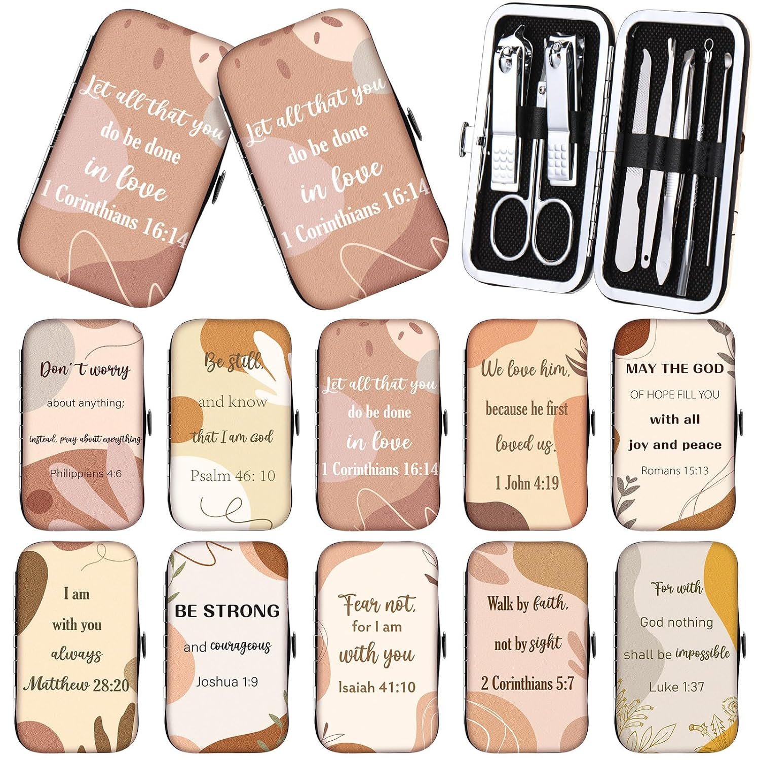 10 Sets Christian Gifts for Women Bulk, 10 Sets, Boho Bible