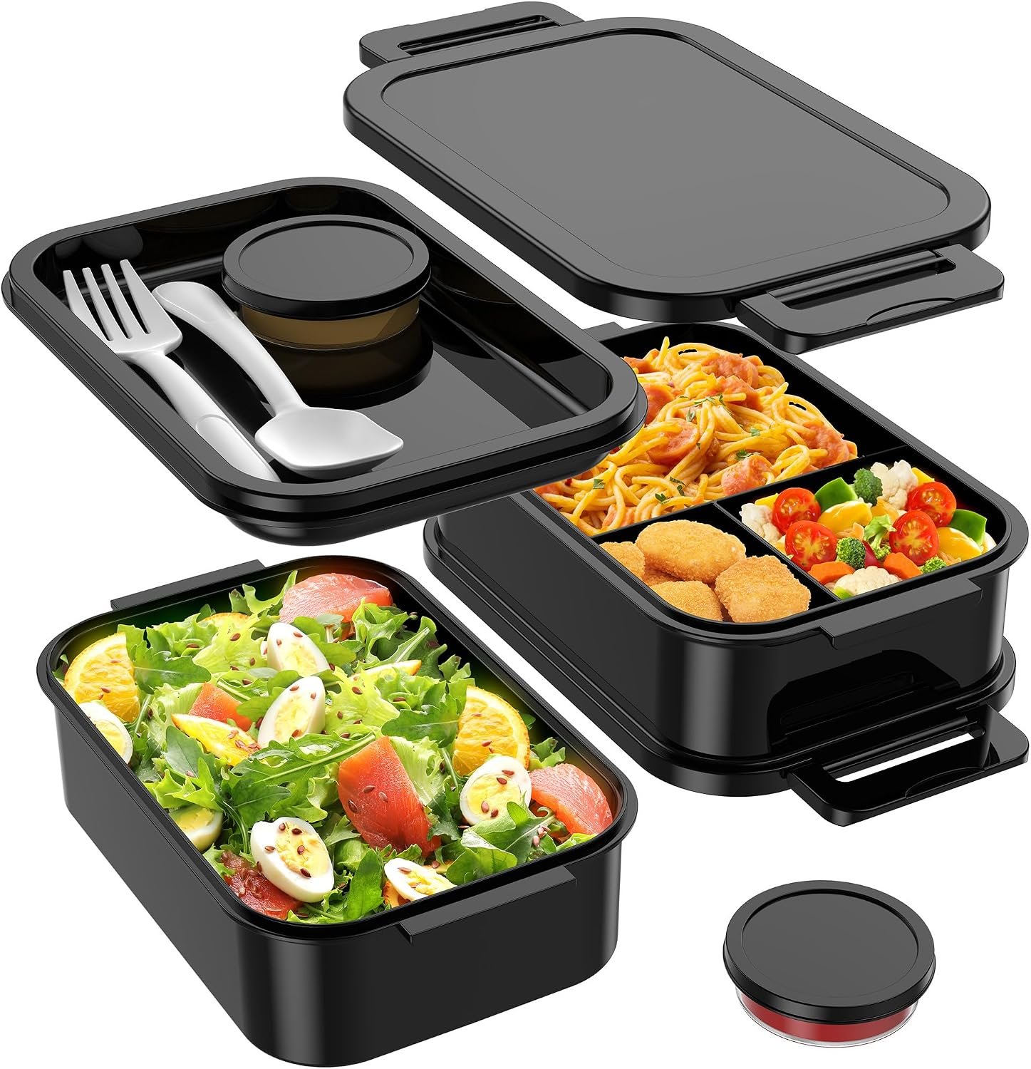 Jelife Adult Bento Box Lunch Box – Large Style Bento Lunch Box for Adults