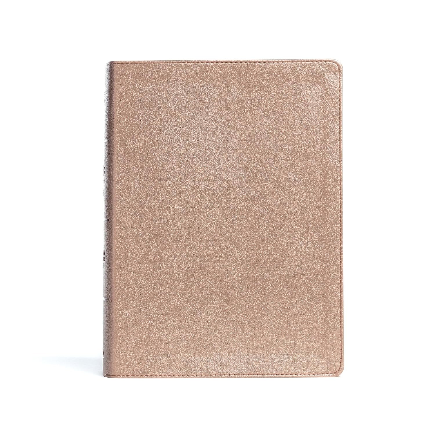 CSB Study Bible, Rose Gold LeatherTouch, Red Letter Edition with Study Notes, Commentary, Illustrations, Articles, and Easy-to-Read Font – Christian Standard Bible